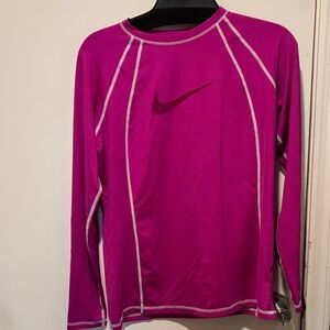 Nike Bright Fuchsia Long Sleeve Swim Shirt